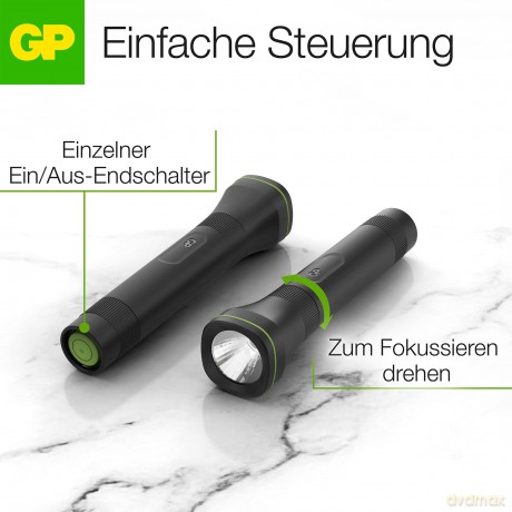Gp: GP C107 LED Taschenlampe schwarz