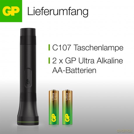 Gp: GP C107 LED Taschenlampe schwarz