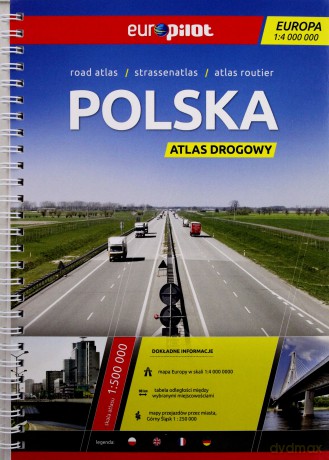Polska. Atlas drogowy w skali 1:500 000. Europilot