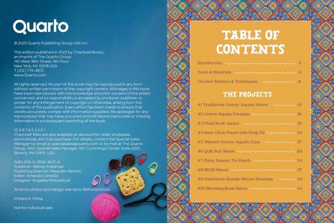 Granny Square Book Covers Kit [KSIĄŻKA]