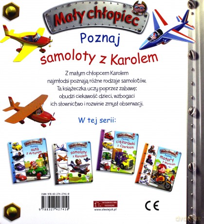 Poznaj samoloty z Karolem. Mały chłopiec - Emilie Beaumont, Nathalie Belineau [KSIĄŻKA]