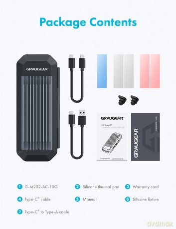 GRAUGEAR externes Gehuse M.2NVMe