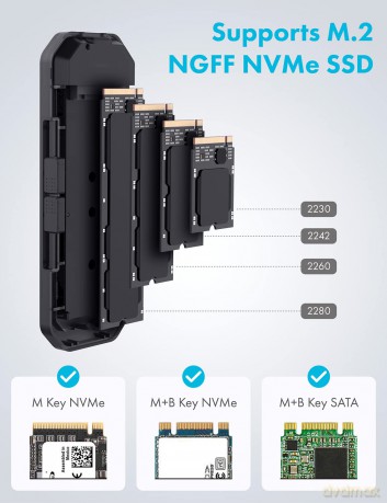 GRAUGEAR externes Gehuse M.2NVMe