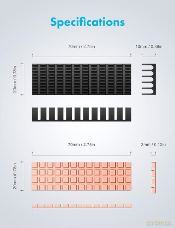 GRAUGEAR Kźhlkśrper SSD M.2 2280 Alu + K