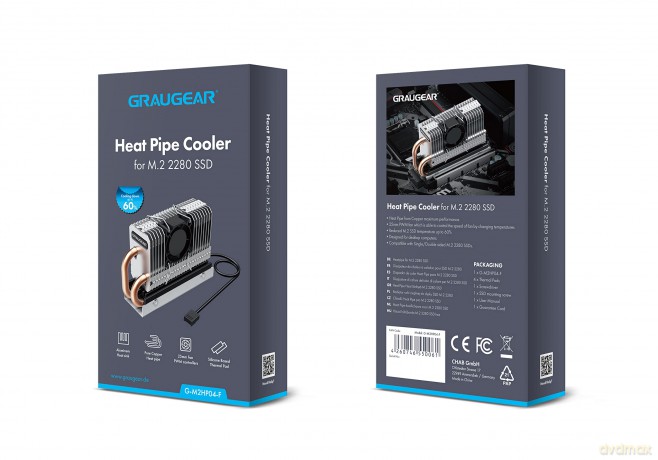 GRAUGEAR Kźhlkśrper SSD M.2 2280 mit PWM