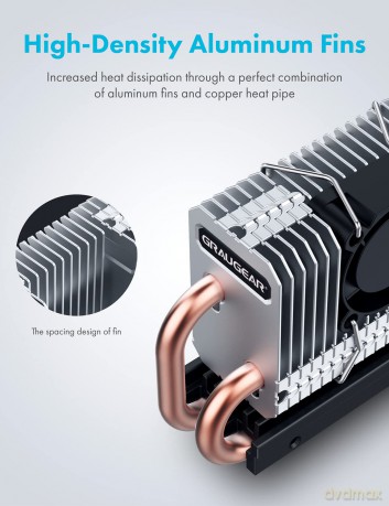GRAUGEAR Kźhlkśrper SSD M.2 2280 mit PWM