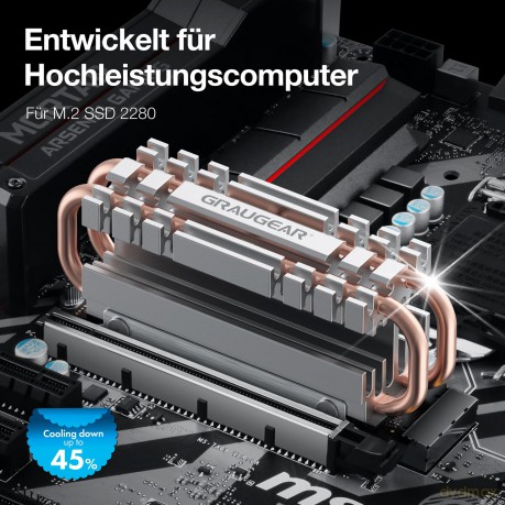 GRAUGEAR Kźhlkśrper SSD M.2 2280 retail