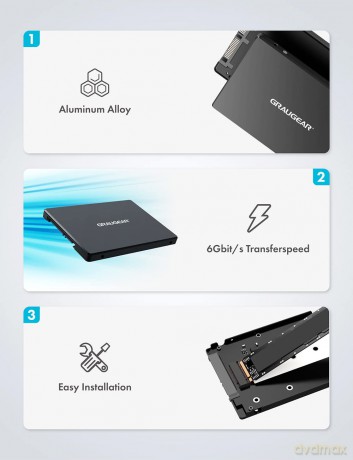 GRAUGEAR Konverter M.2 NGFF SSD zu 2,5"