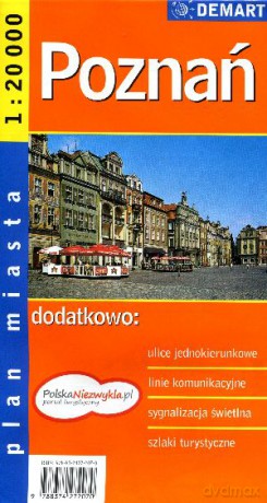 Poznań. Plan miasta w skali 1:20 000