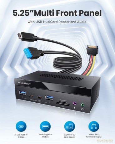 GRAUGEAR Multi Frontblende 8-Fach Karten
