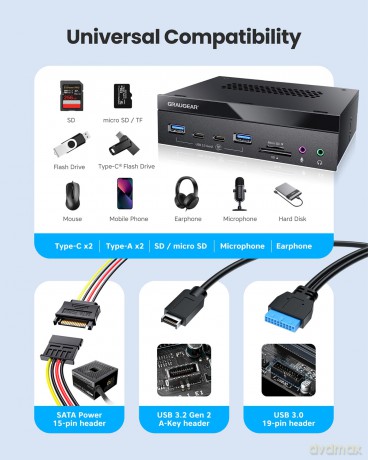 GRAUGEAR Multi Frontblende 8-Fach Karten