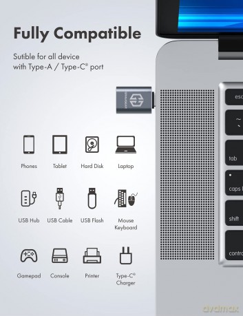 GRAUGEAR USB 3.2 Gen2 Adapter Type-A zu