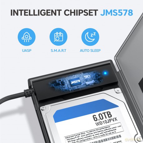 GRAUGEAR USB-A/C 3.1 Adapterkabel 2,5"
