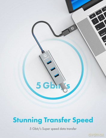 GRAUGEAR USB-HUB 4x USB 3.0 Ports Type-A