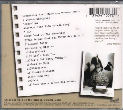 Holmes,Rupert: Greatest Hits [CD]