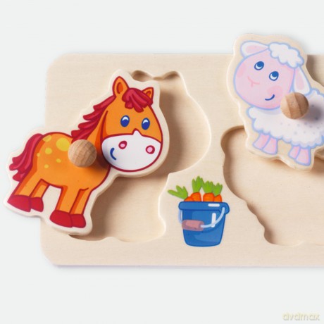 Greifpuzzle Bauernhof-Tierkinder