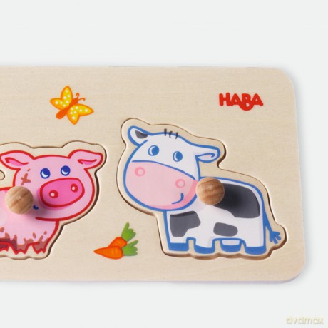 Greifpuzzle Bauernhof-Tierkinder