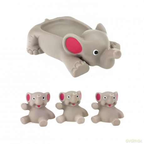 Grote Badolifant met 3 olifantjes