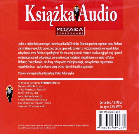 Przedwiośnie - Stefan Żeromski [AUDIOBOOK] [CD-MP3]