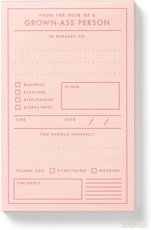 Grownass Person Memo Pad [KSIĄŻKA]
