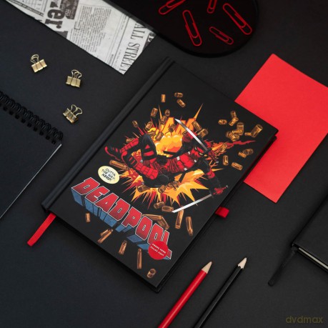Grupo Erik Journal A5 Notizbuch Marvel Deadpool Mit Licht Und Stift Hardcover No