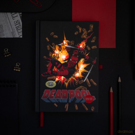 Grupo Erik Journal A5 Notizbuch Marvel Deadpool Mit Licht Und Stift Hardcover No