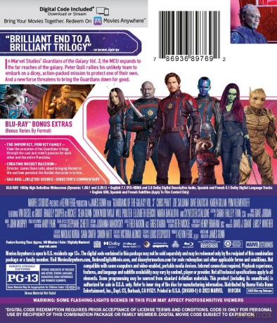 Guardians Of The Galaxy 3 [Blu-Ray]