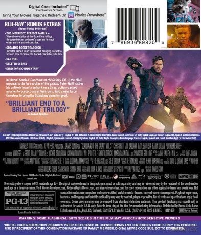 Guardians Of The Galaxy 3 [DVD]