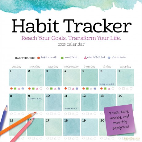 Habit Tracker Wall Calendar 2025 [KSIĄŻKA]