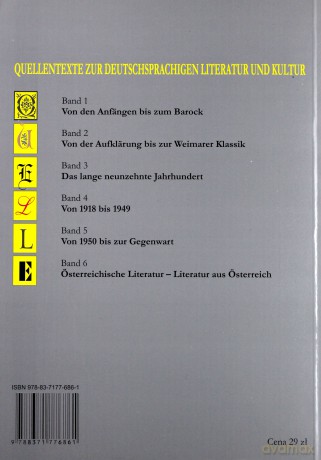 Quellentexte zur Deutschsprachigen Literatur und Kultur. Band 5. Von 1950 bis zur Gegenwart [KSIĄŻKA]