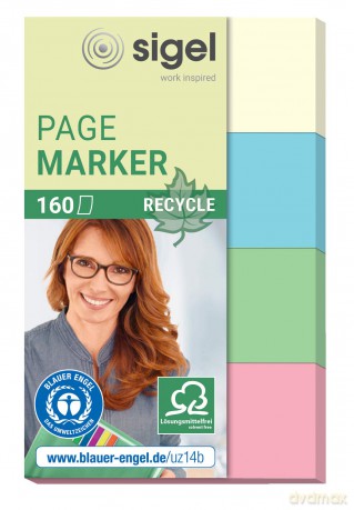 Haftmarker Recycle 4x40Bl