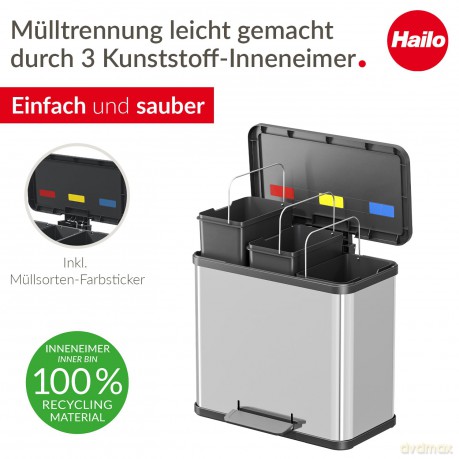 Hailo ko trio Plus L Mźlltrenner 3x 9,0