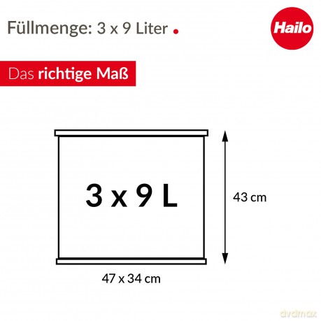 Hailo ko trio Plus L Mźlltrenner 3x 9,0
