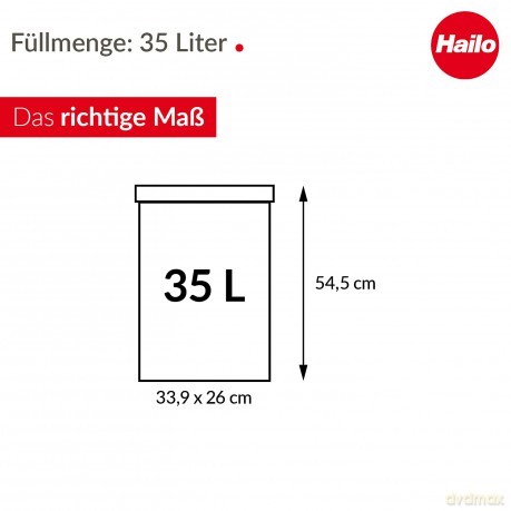 Hailo Big-Box Swing L Mźlleimer 35,0 l w