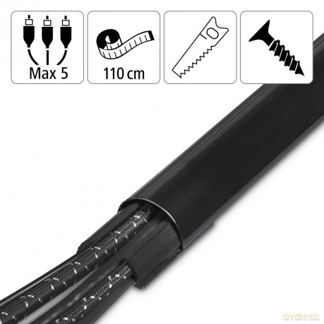hama halbrund Alu Kabelkanal 110,0 cm sc