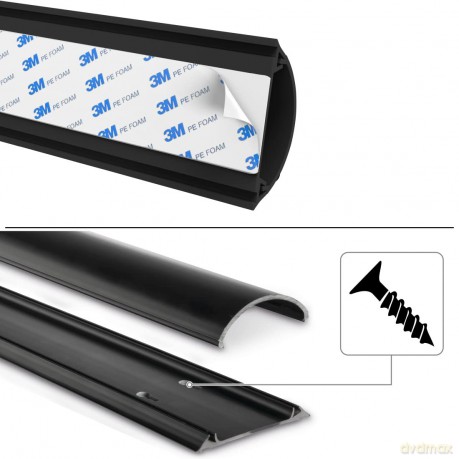 hama halbrund PVC Kabelkanal 100,0 cm sc