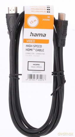 hama HDMI Kabel 1,5 m schwarz
