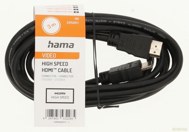 hama HDMI Kabel 3,0 m schwarz