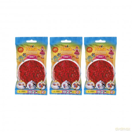 HAMA Perlen Mittelrot 1.000 Stźck
