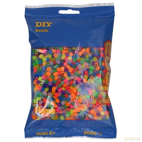 HAMA Perlen Transp. Neon 3.000 Stźck