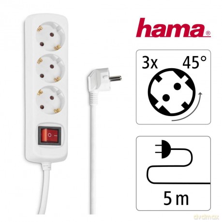 Hama Steckdosenl.3-fach 5m