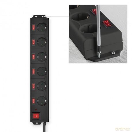 Hama Steckdosenleiste 6+1 XL