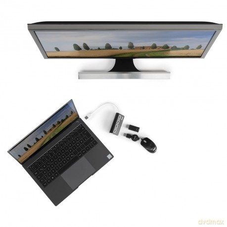 hama USB-Hub 4-fach schwarz