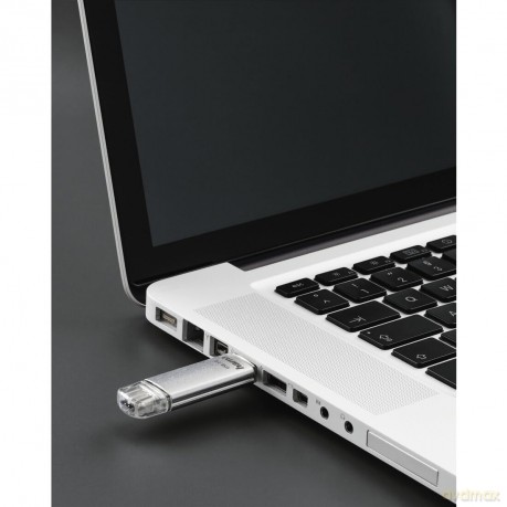 hama USB-Stick C-Laeta silber 16 GB