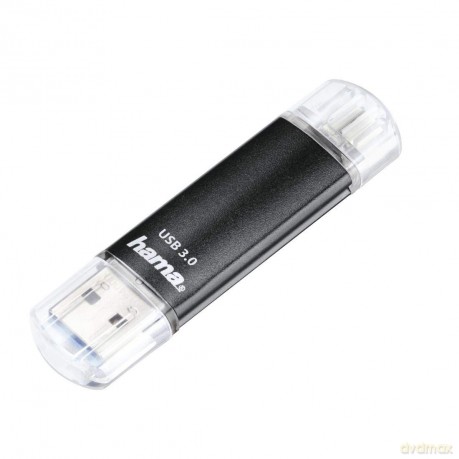 hama USB-Stick Laeta Twin schwarz 256 GB