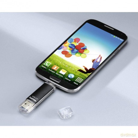 hama USB-Stick Laeta Twin schwarz 256 GB