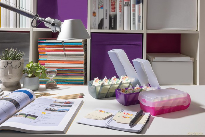 HAN Croco Karteikasten fźr A7 pink