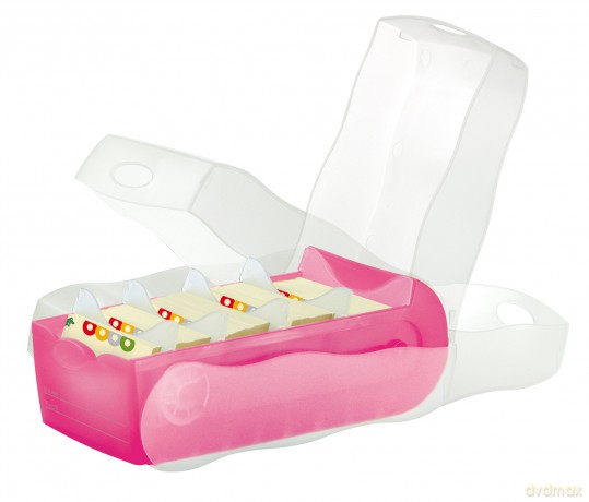 HAN Croco Karteikasten fźr A7 pink