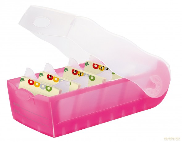 HAN Croco Karteikasten fźr A8 pink