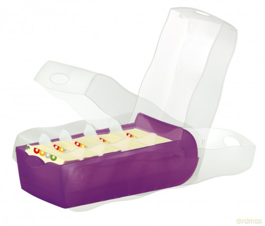 Han Karteibox Croco A8 lila